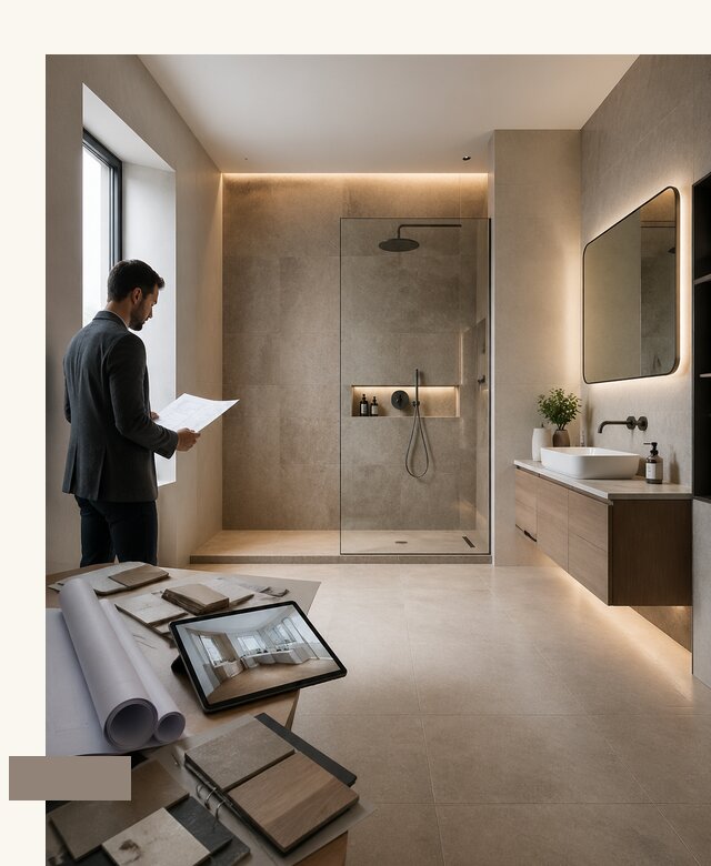 Дизайн ванной комнаты в Жигулёвске по цене от 7589 р. | А3дПро-Жгл